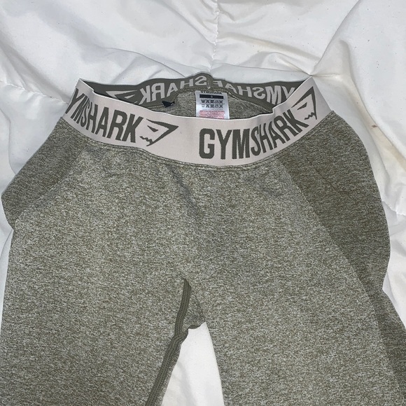Gymshark Flex Leggings Khaki Green Size Small - Picture 2 of 5
